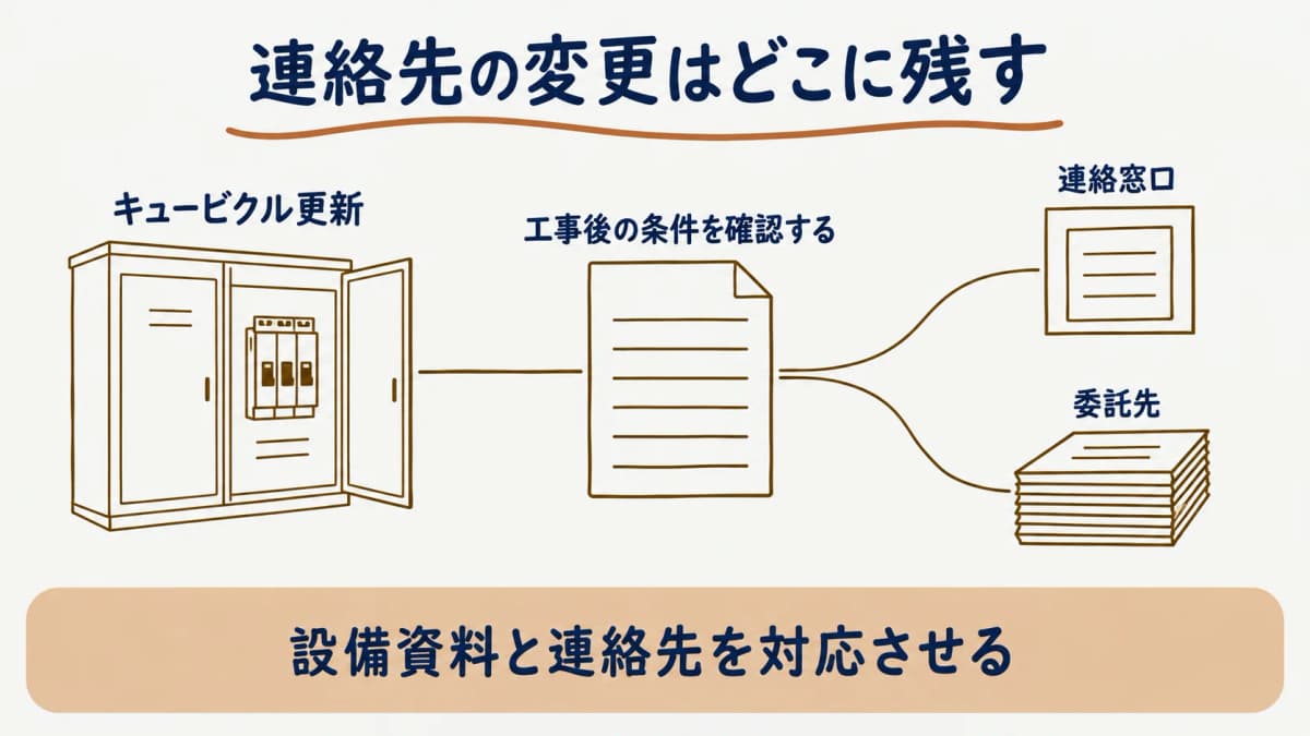 キュービクル更新時の委託先見直しを確認する設置者向け図解2