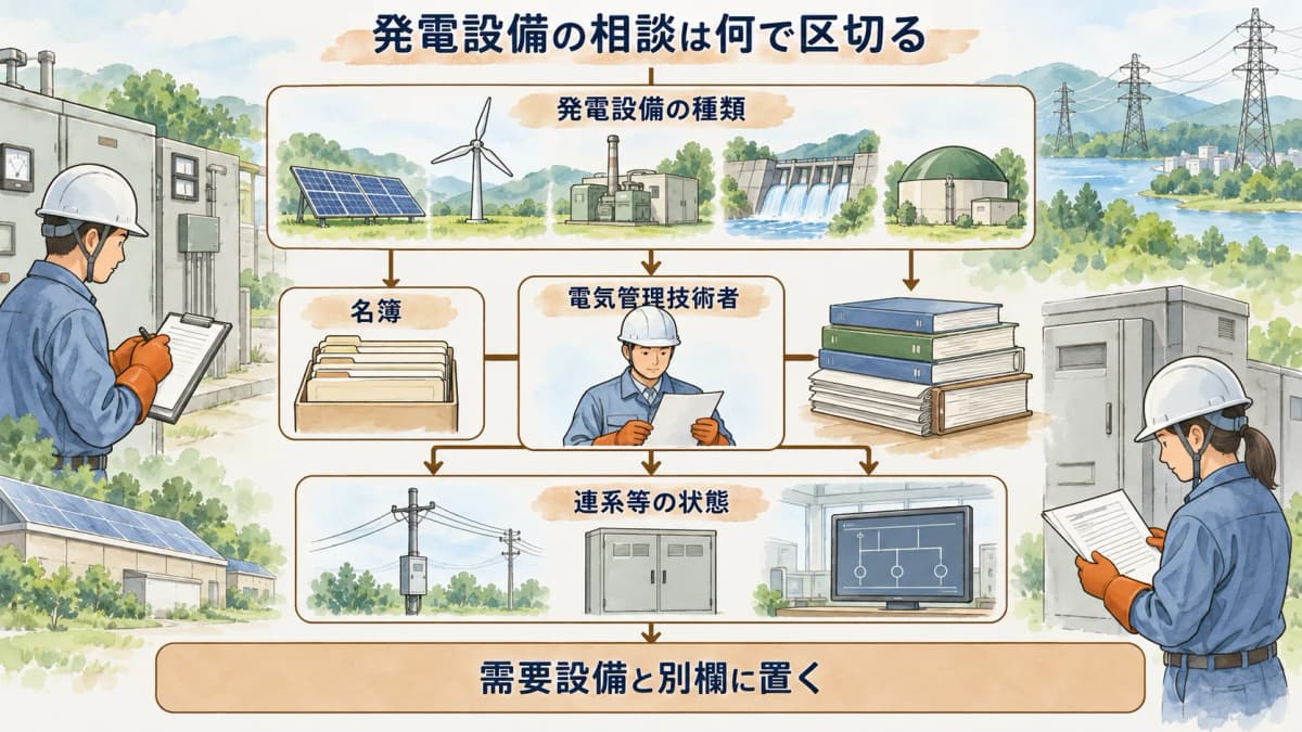 電気管理技術者の公開名簿の確認ポイントを示す図解3