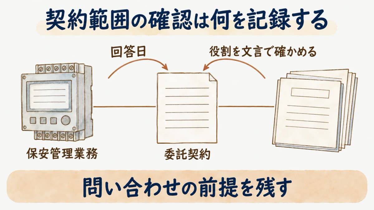 保安管理業務の委託契約の範囲を確認する設置者向け図解5