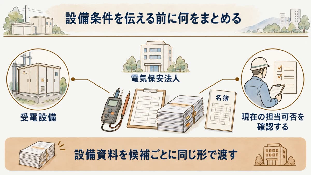 電気保安法人の公開名簿の確認ポイントを示す図解3