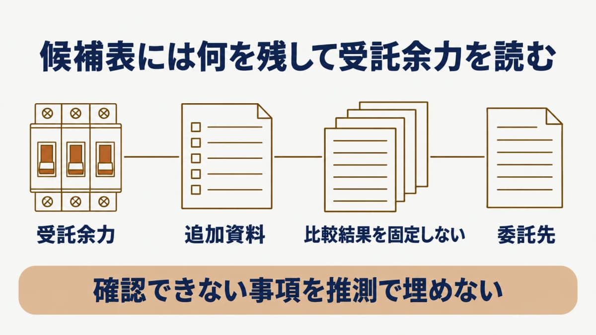 委託先の受託余力の確認ポイントを示す図解5
