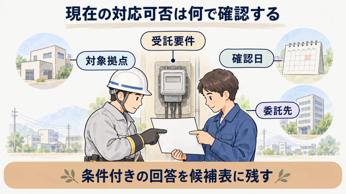 委託先の受託要件の確認ポイントを示す図解4
