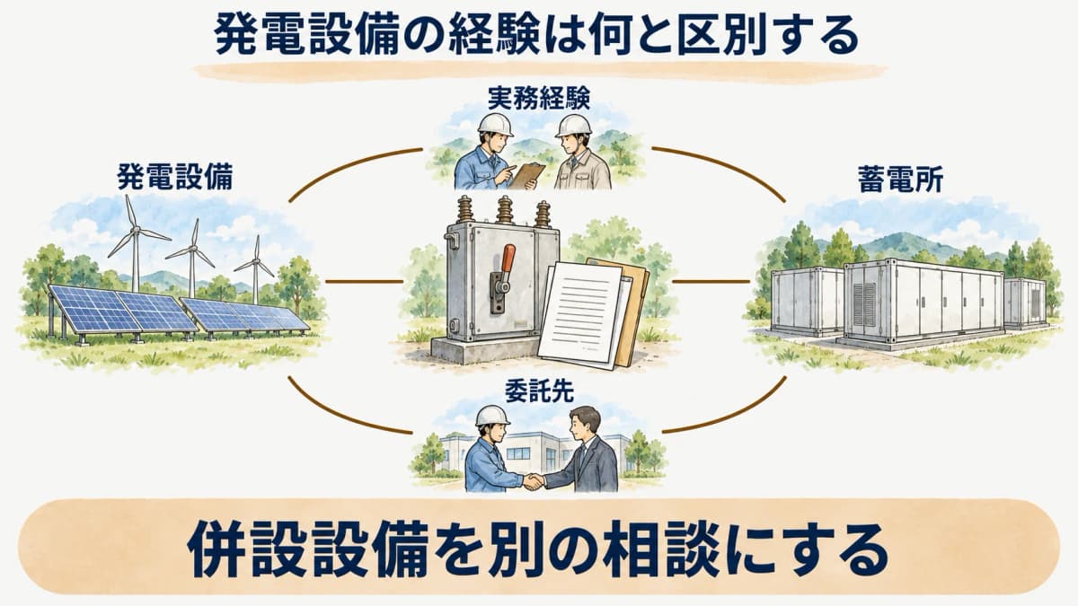 委託先の実務経験の確認ポイントを示す図解3