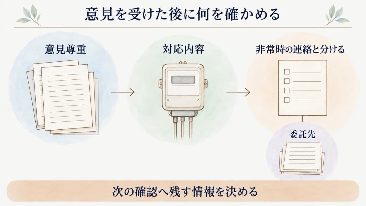 委託先の意見を尊重する義務を確認する設置者向け図解3